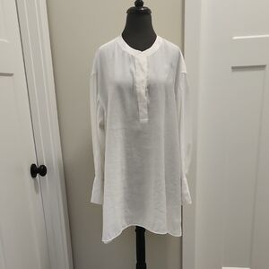 Natori White Tunic Top